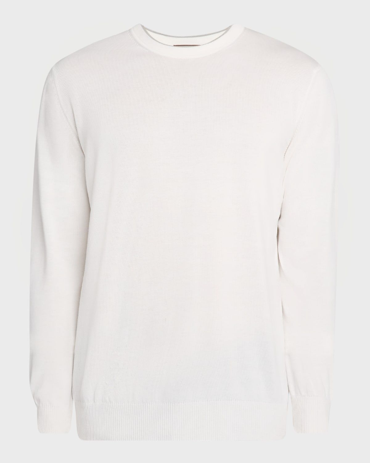 Men & apos;s Cotton Tipped Crewneck Sweater