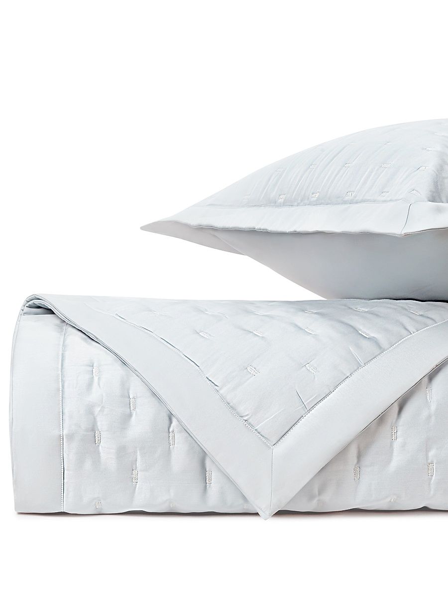 Fil Coupe Quilted King Coverlet & Shams Set - White - Size Full
