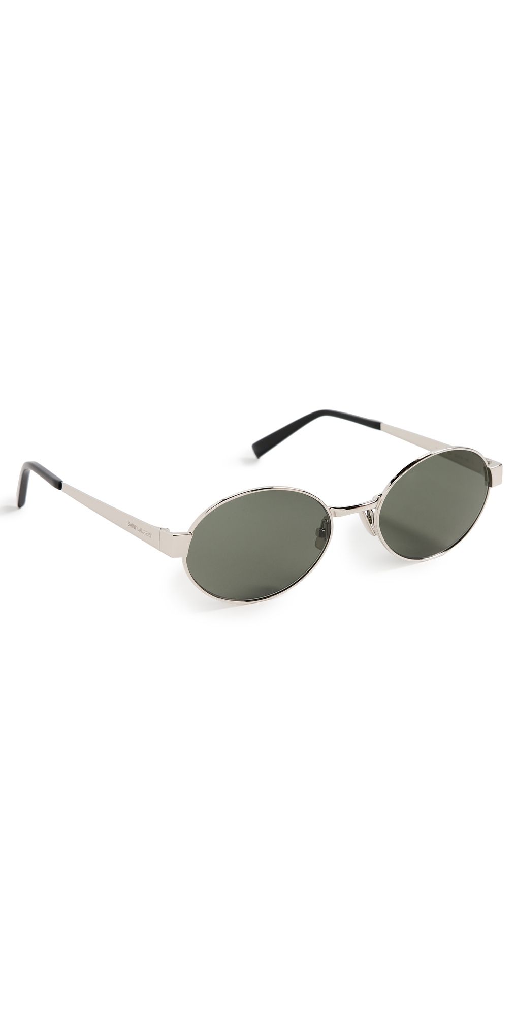 Saint Laurent SL 692 Round Sunglasses Silver-Silver-Grey One Size