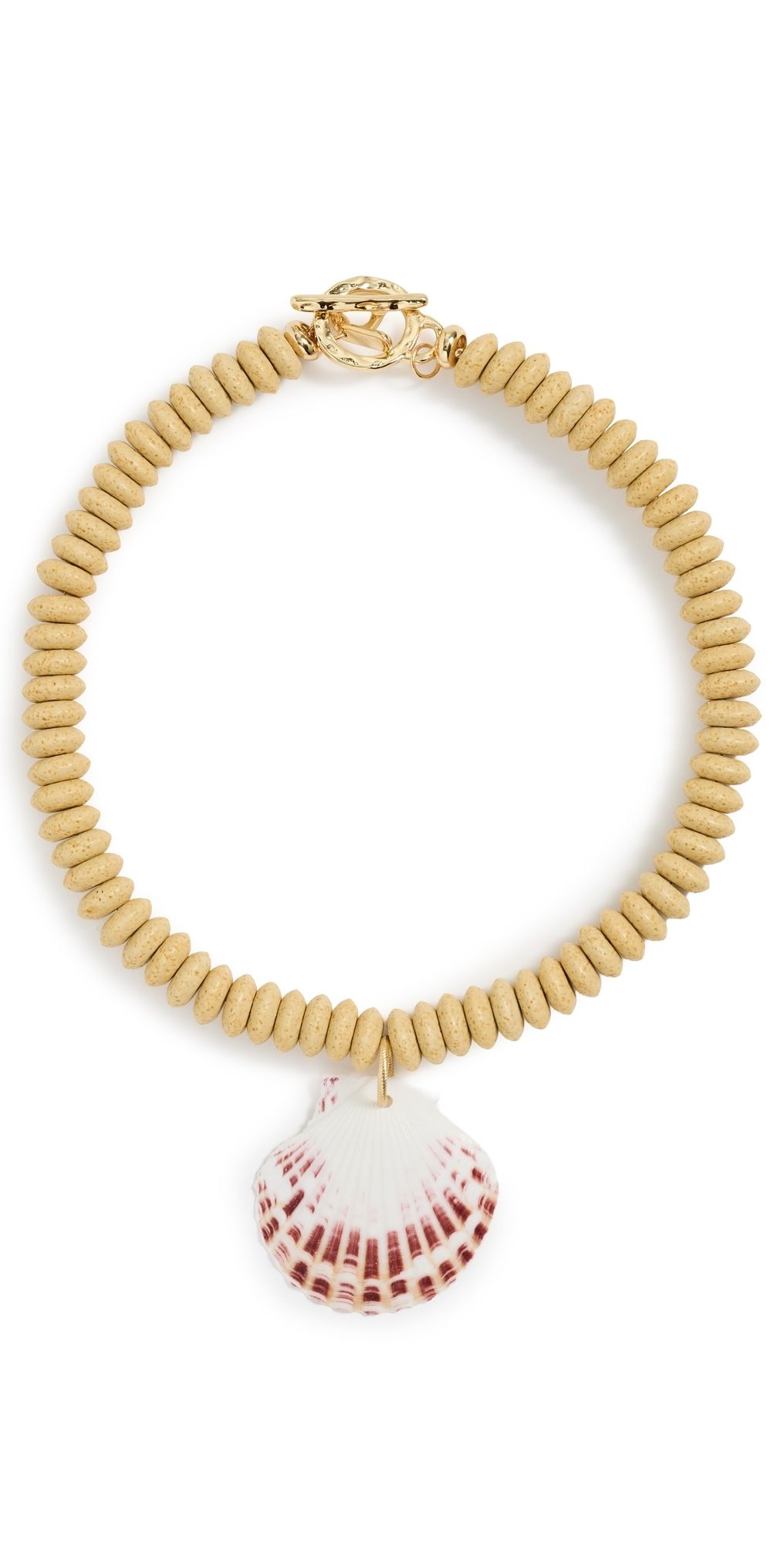 Logan Tay Carolina Yellow Shell Necklace Yellow One Size