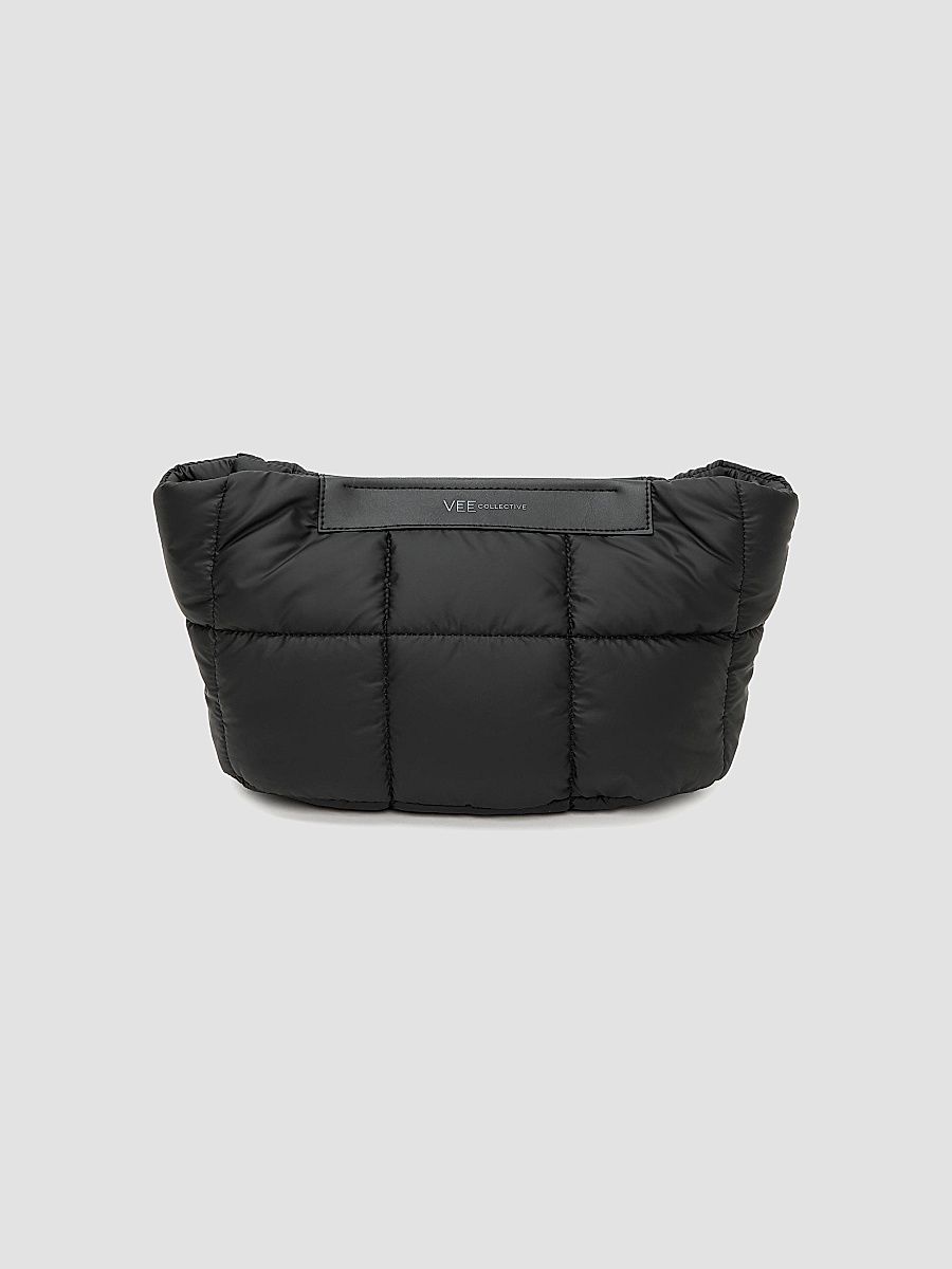 Women's Porter Basque Quilted Clutch - Matt Black