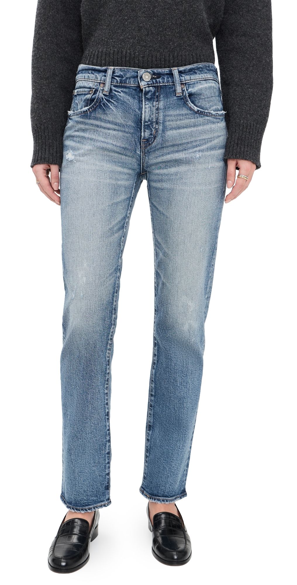 MOUSSY VINTAGE Mv Linden Slim Straight Jeans Blue 32