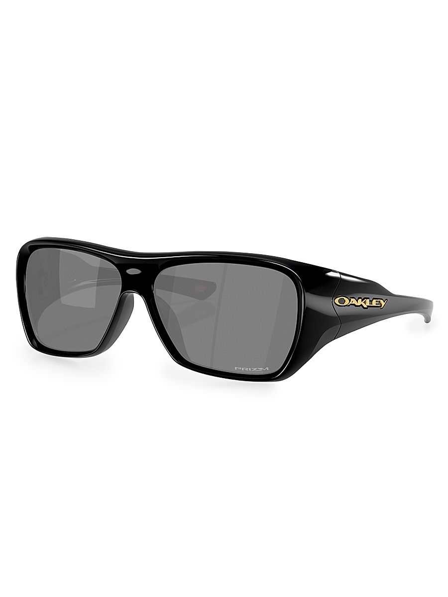 Men's 60MM Rectangular Sunglasses - Black