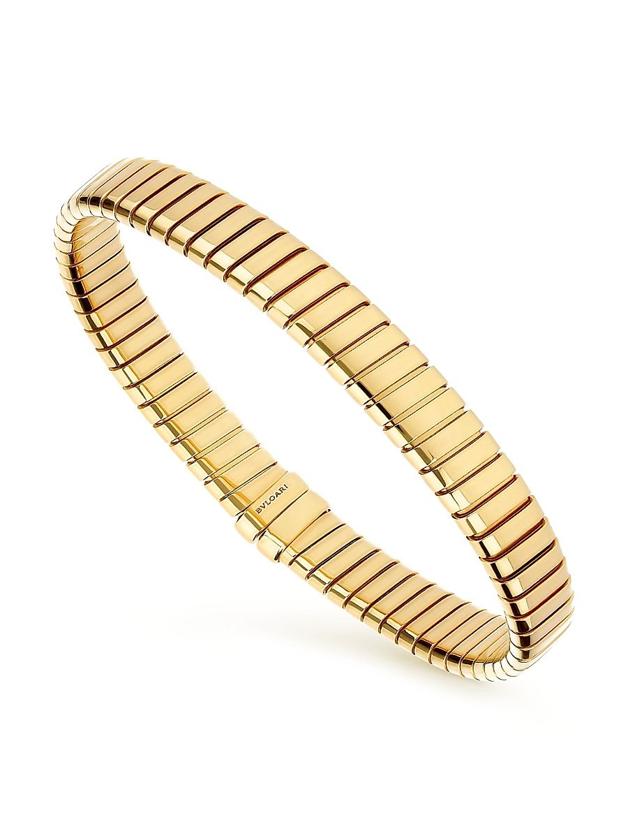 Women's Tubogas 18K Yellow Gold Bracelet - Yellow Gold - Size XL
