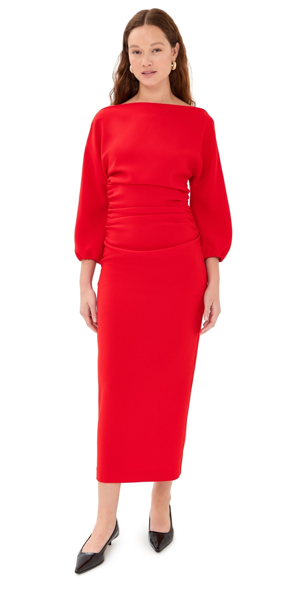 Bernadette Ezra Dress Bright Red 34
