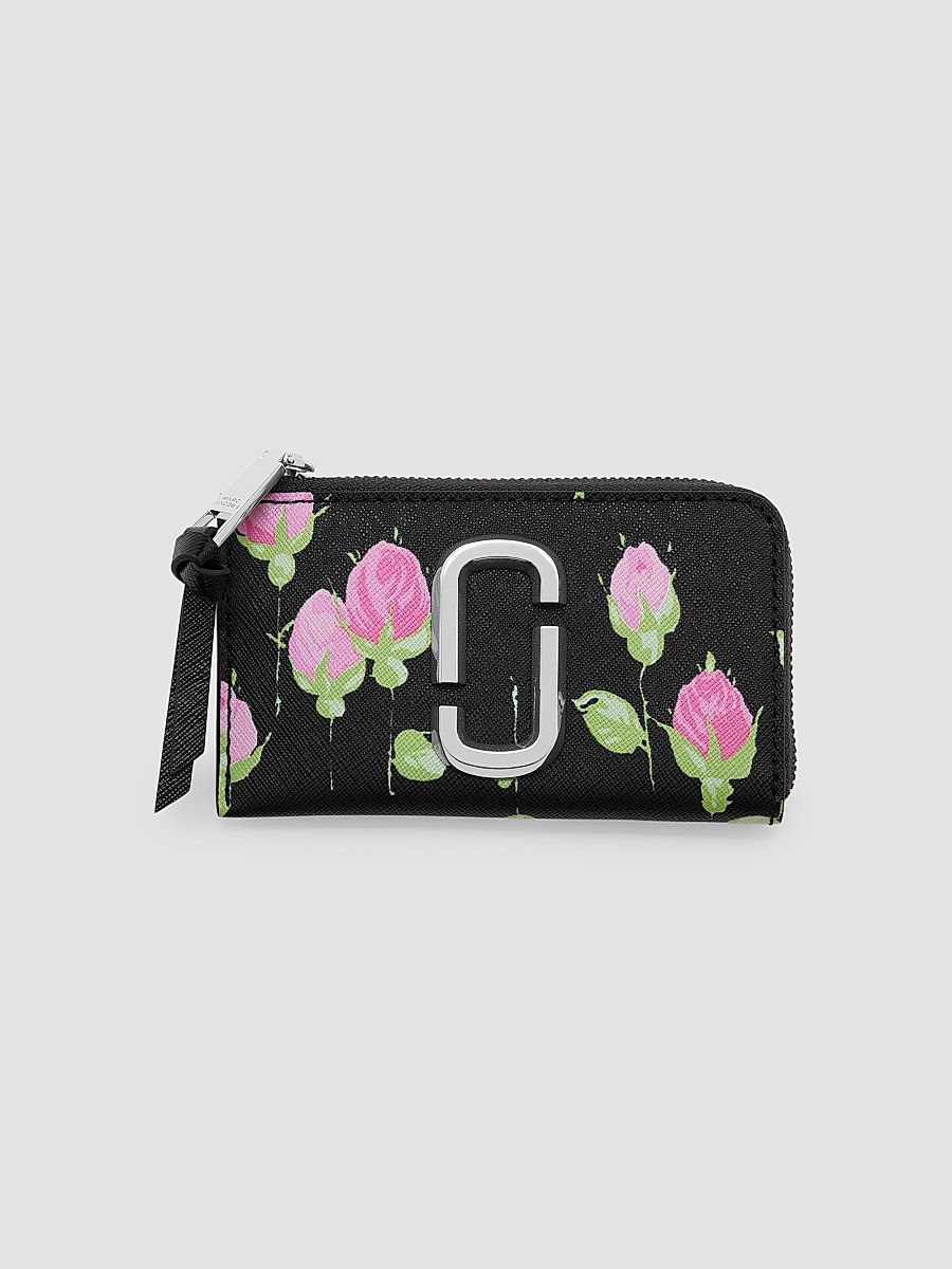 Women's The Snapshot Vintage Floral Top Zip Multi Wallet - Black Multi