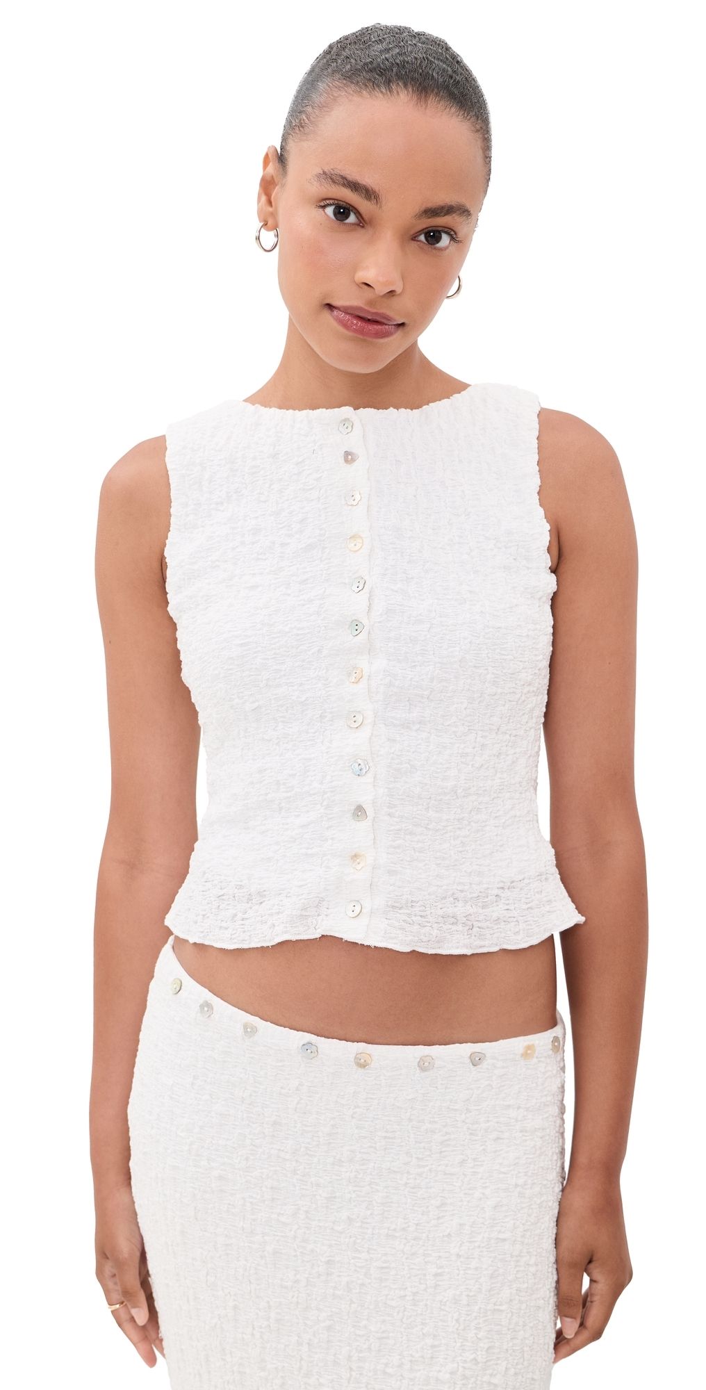 Lisa Says Gah Summer Top White XXL