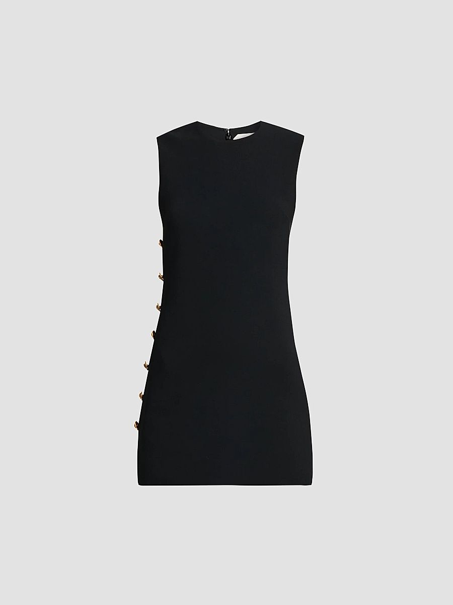 Women's Medusa Button Cady Mini Dress - Black - Size 2
