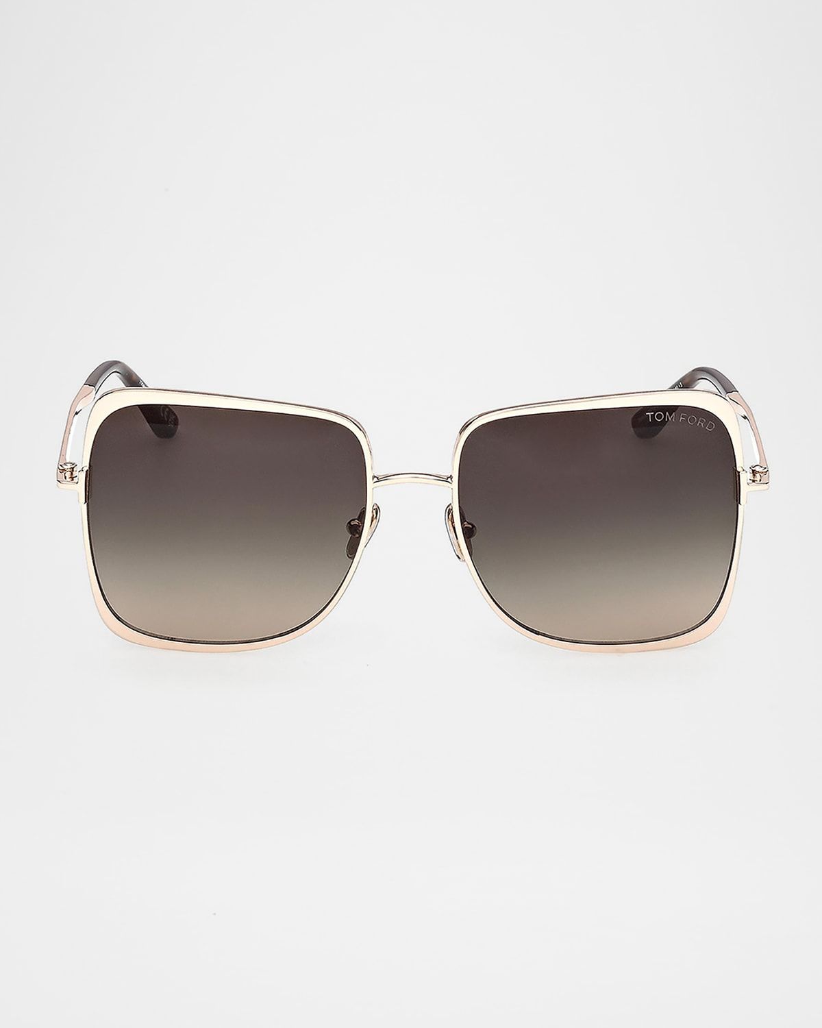 Chloe 52mm Metal Square Sunglasses