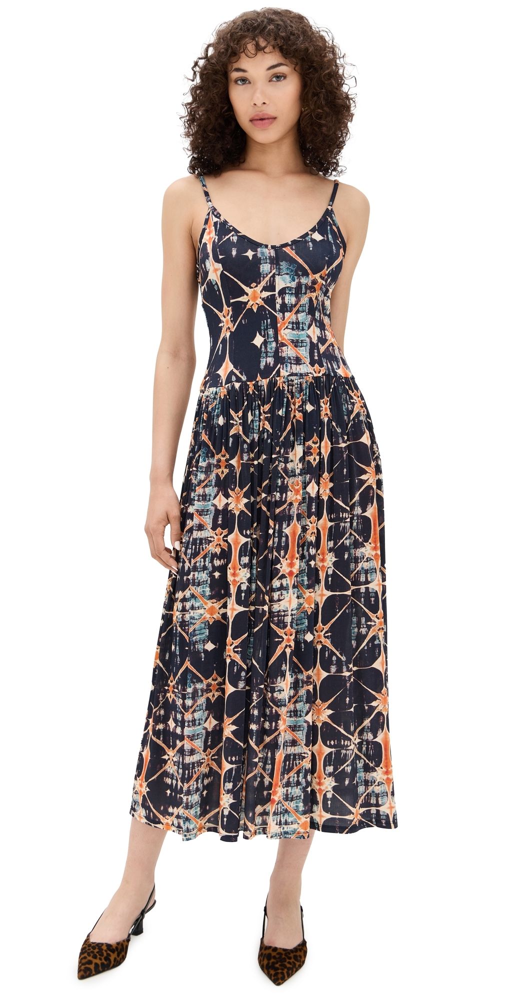 Ulla Johnson Idalia Fitted Midi Dress Phoenix P