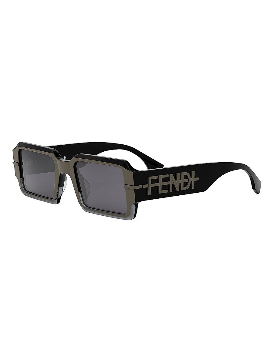 Men's Fendigraphy 52MM Square Sunglasses - Black