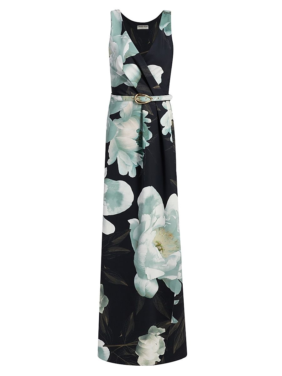 Women's Heiha Floral Belted A-Line Gown - Cher White - Size 10