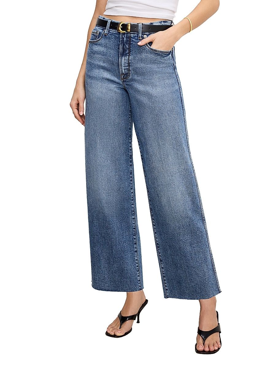 Women's Good Skate Wide-Leg Crop Jeans - Indigo - Size 15