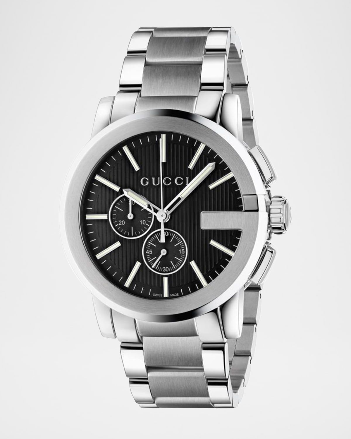 44mm G-Chrono Stainless Steel Bracelet Watch