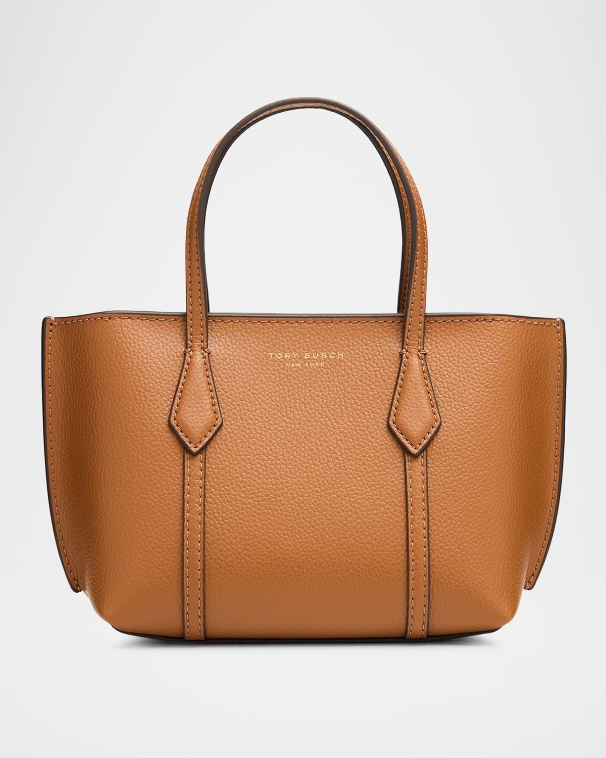 Perry Mini Grain Leather Tote Bag