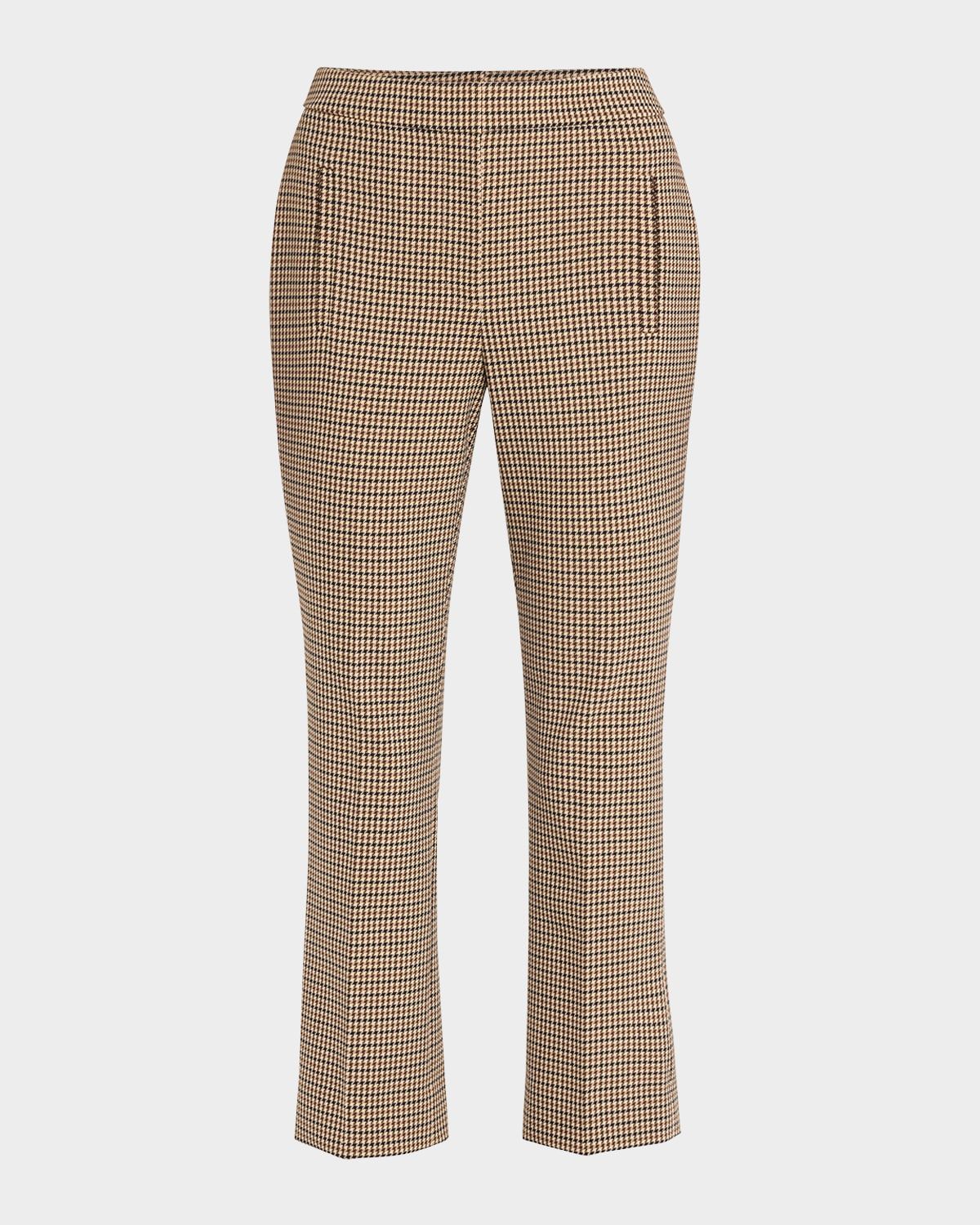 Arte Cropped Houndstooth Pants