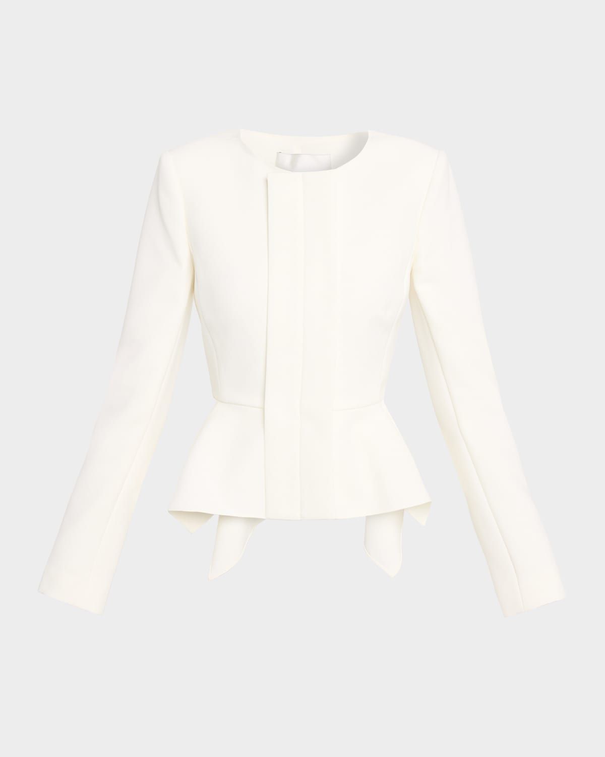 Peplum Crepe Jacket