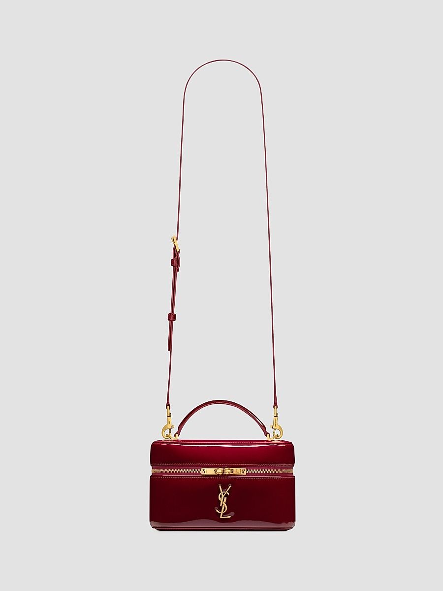 Saint Laurent Women's Gaby Vanity Bag in Patent Leather - Lust Rose