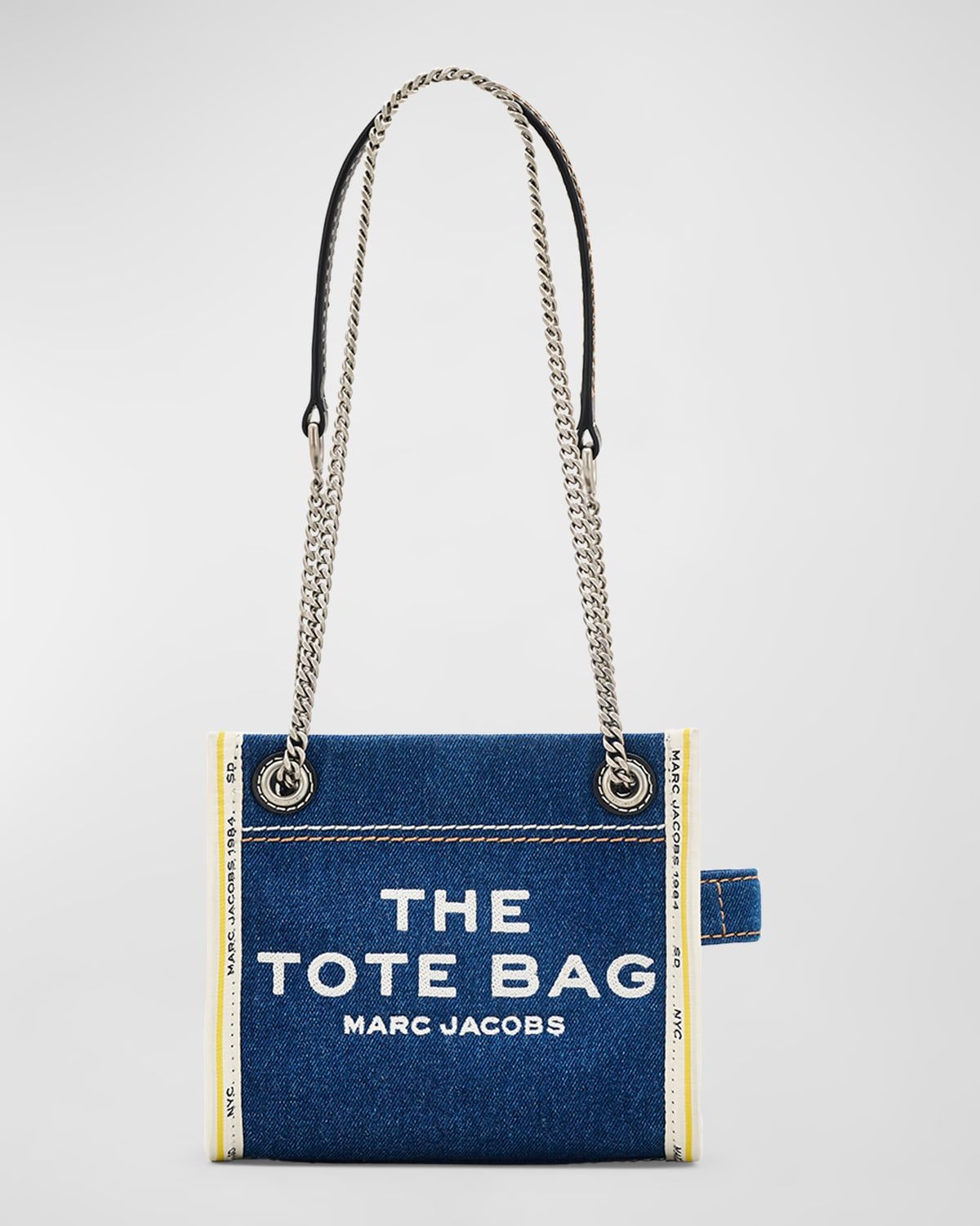 The Denim Chain Crossbody Tote Bag