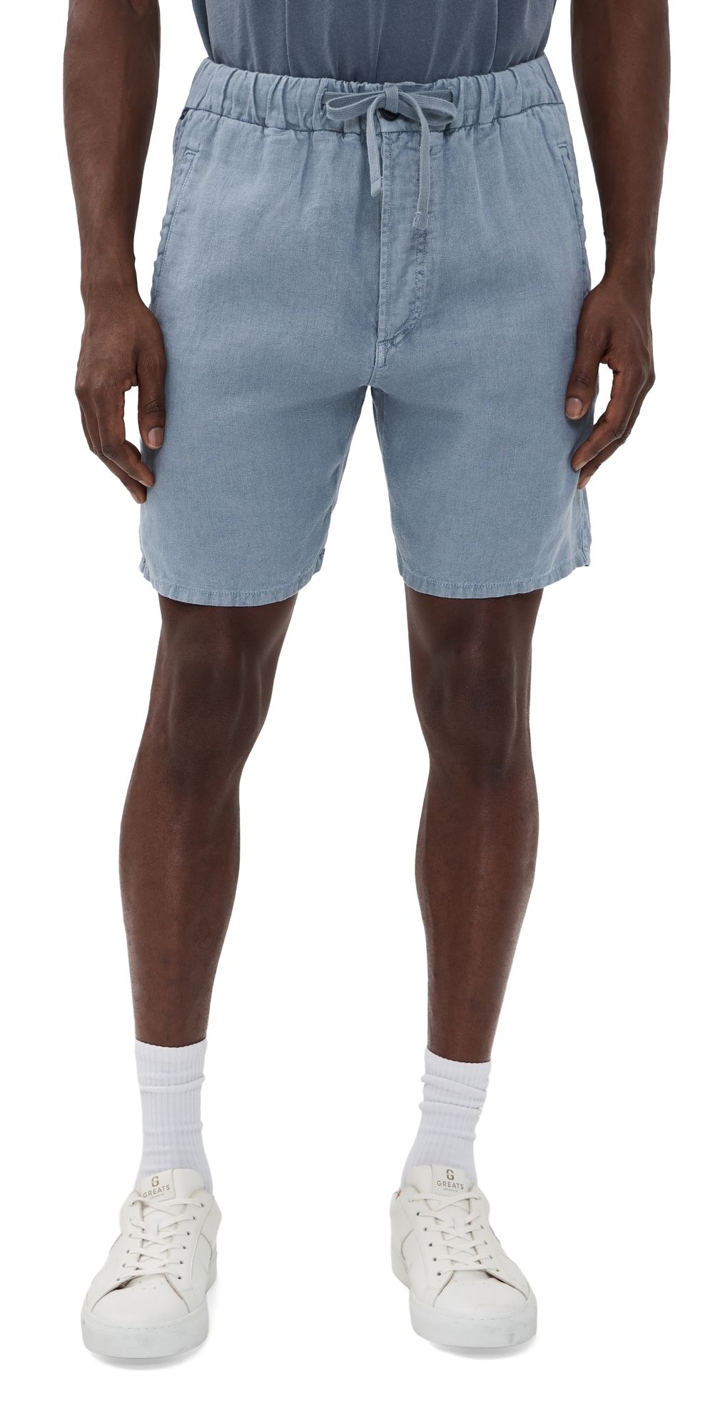 Citizens of Humanity Drawstring Deck Shorts 7.5 Stone Blue XXL