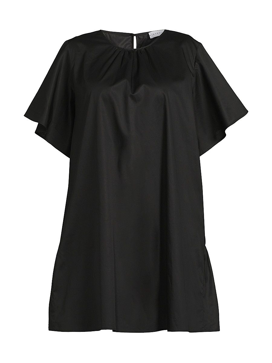 Women's Plus Agata Cotton Dress - Black - Size 14