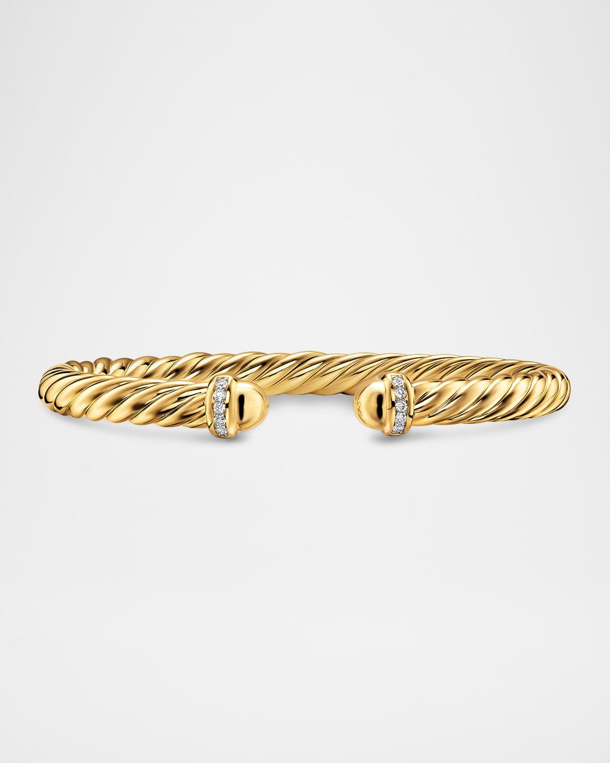 Cablespira Flex Bracelet with Diamonds in 18K Gold