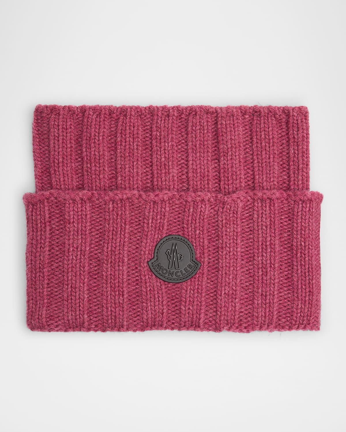 Men & apos;s Ribbed Logo Turtleneck Scarf