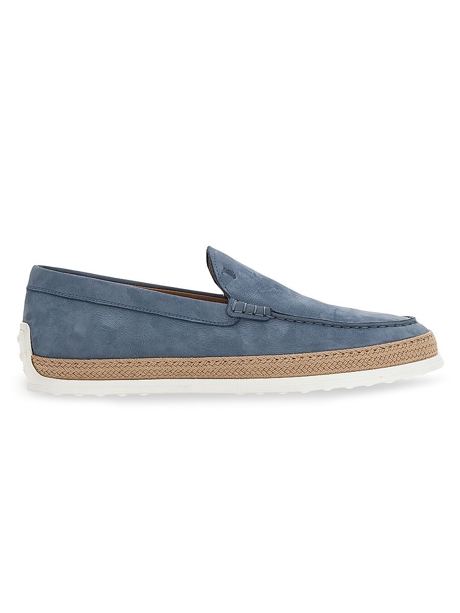 Men's Suede TV Espadrilles - Light Blue - Size 11.5
