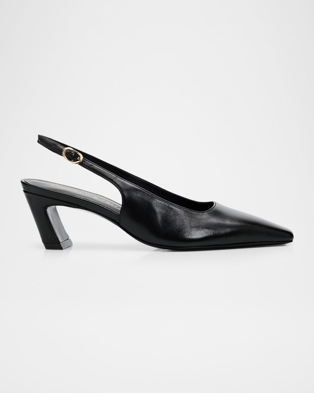 50mm Stassi Leather Slingback Pumps