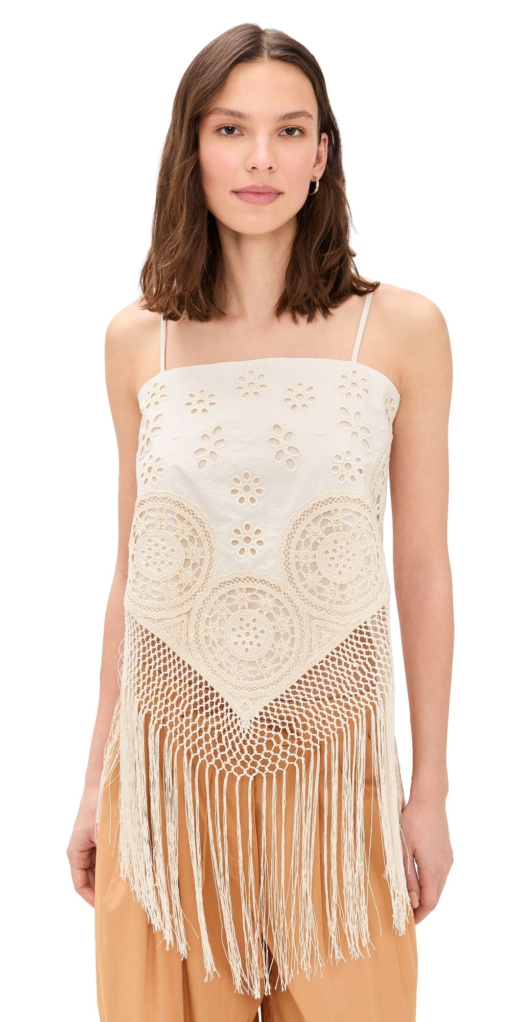 Sea Rafina Eyelet Top Cream XL