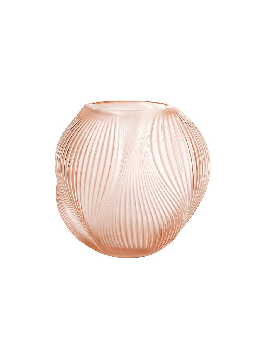 Alizé Patina Crystal Vase - Coral