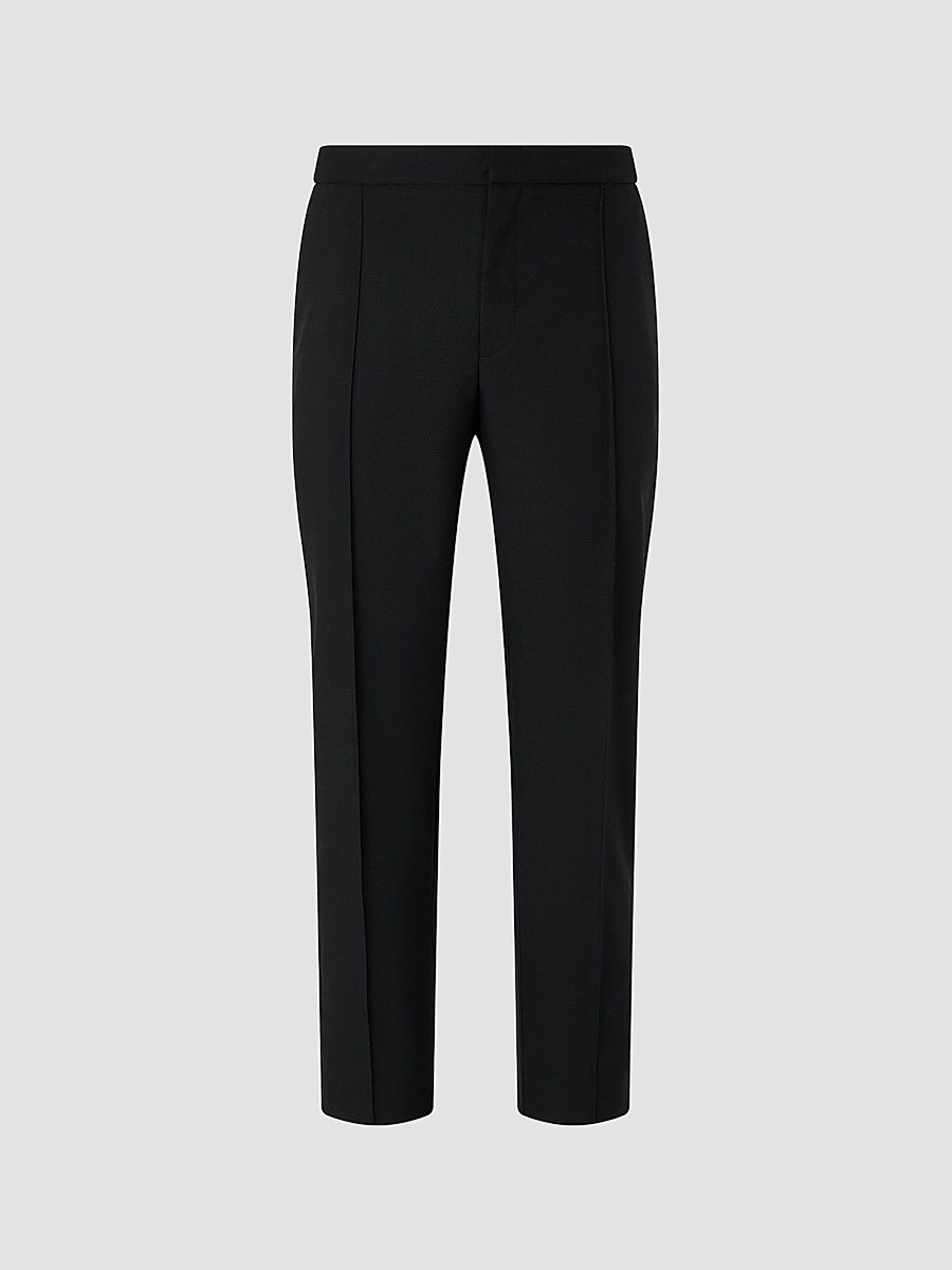 ZEGNA Men's Wool Pants - Black - Size 40