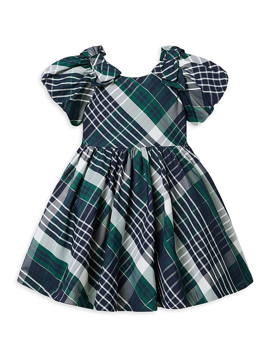 Baby's, Little Girl's & Girl's The Timeless Bow-Accented Plaid Dress - Size 12