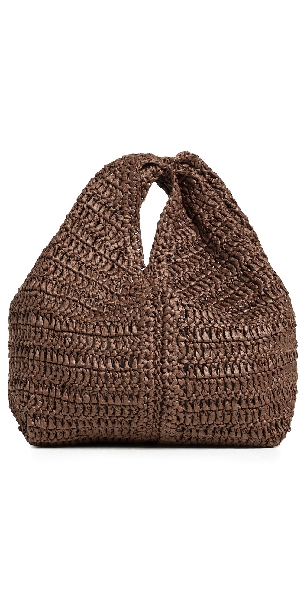 A. L.C. Simone Raffia Bag Chocolate One Size