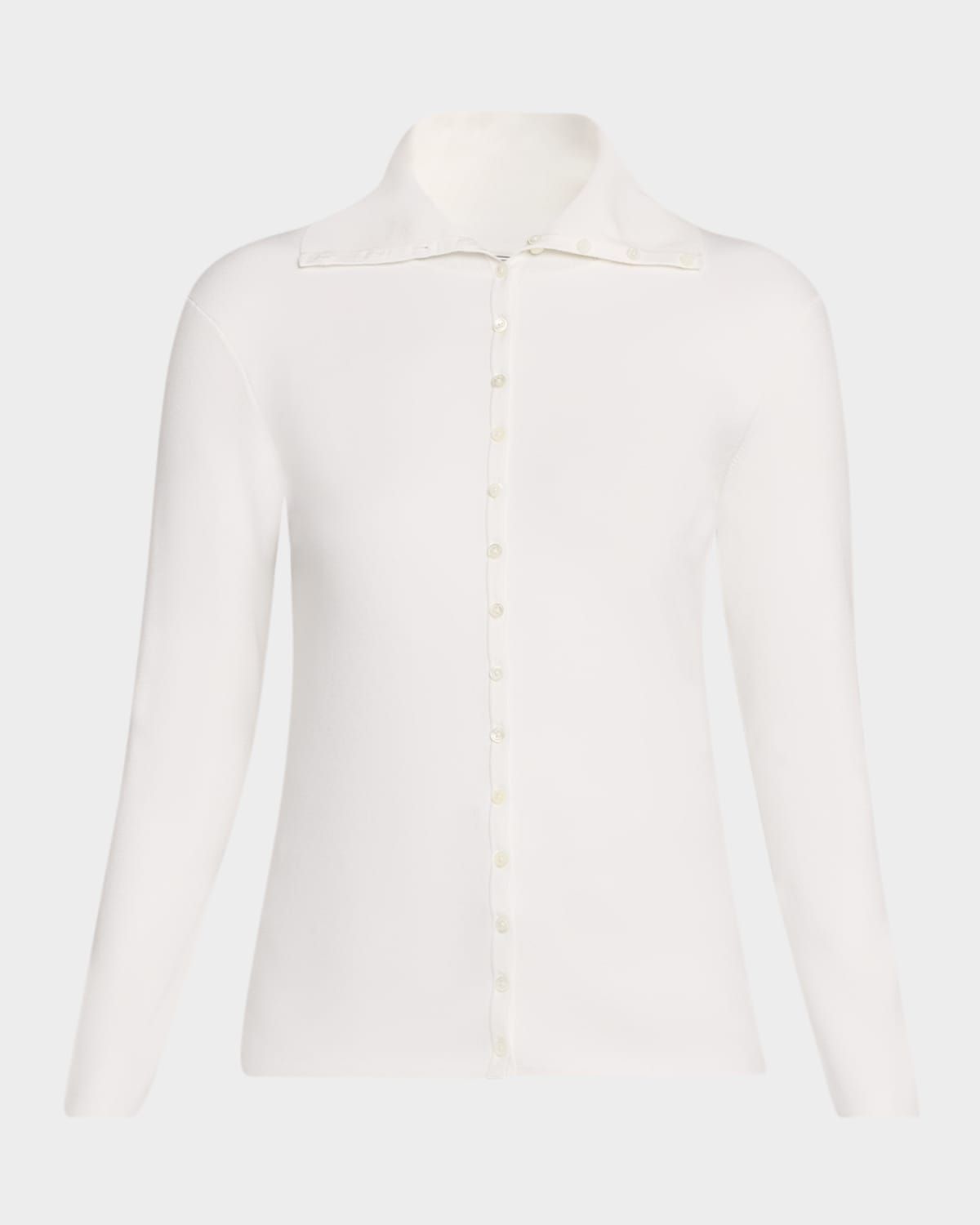 Fitted Polo Cardigan