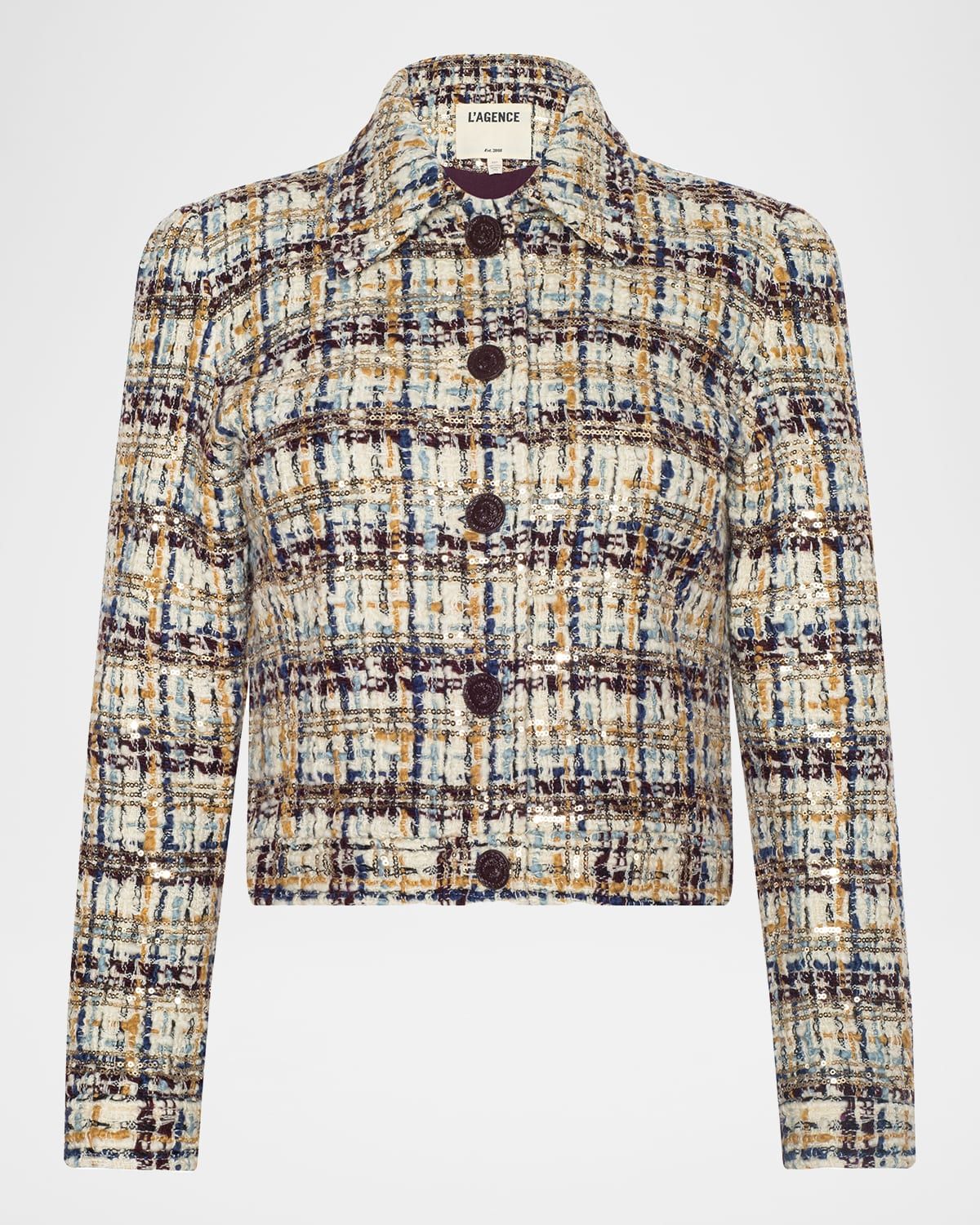 Kasey Sequined Tweed Jacket