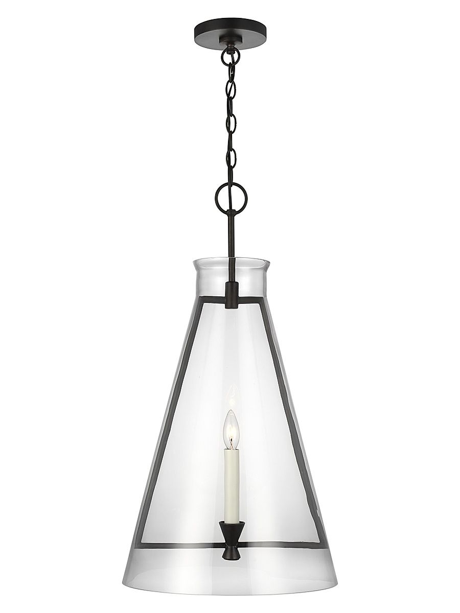 Visual Comfort Studio Pendant - Aged Iron - Size Large