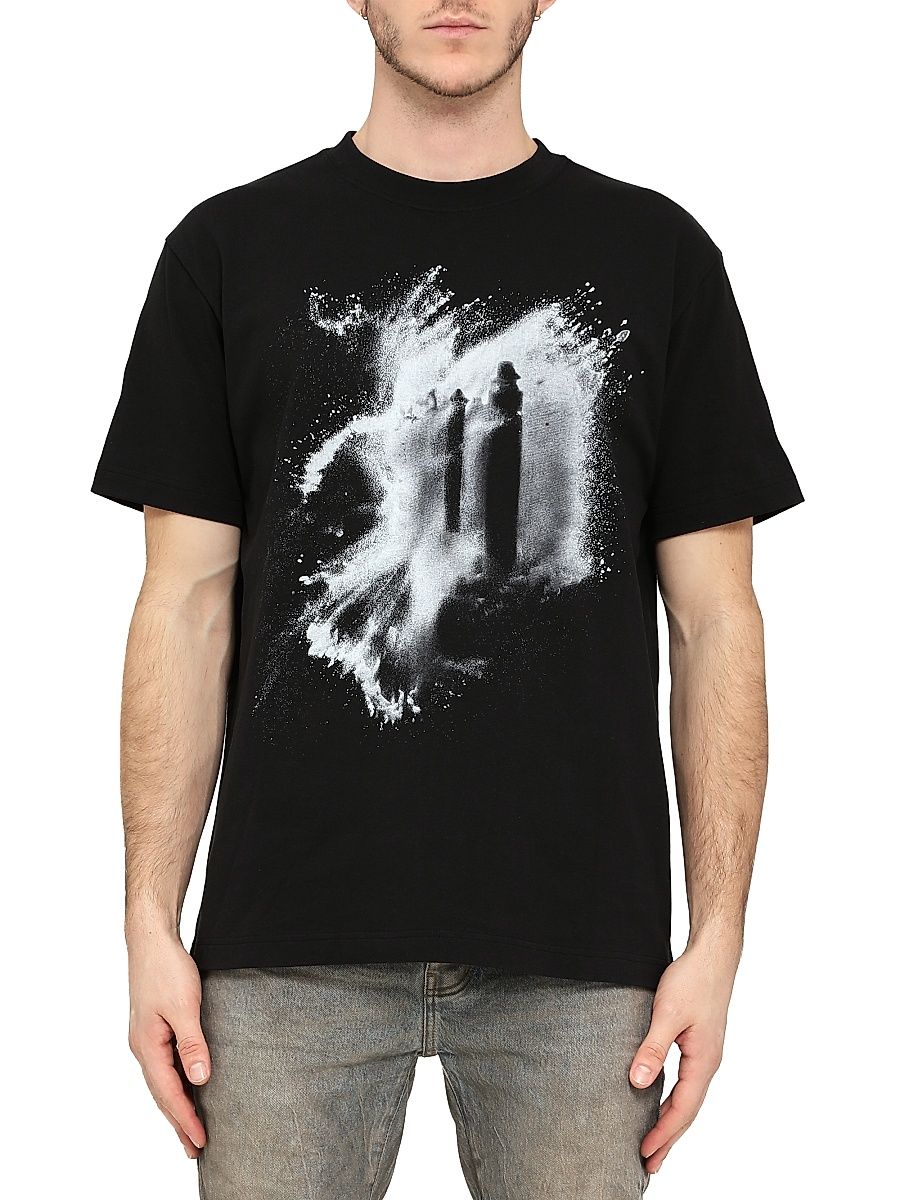 Men's Cotton Graphic T-Shirt - Black - Size XXL