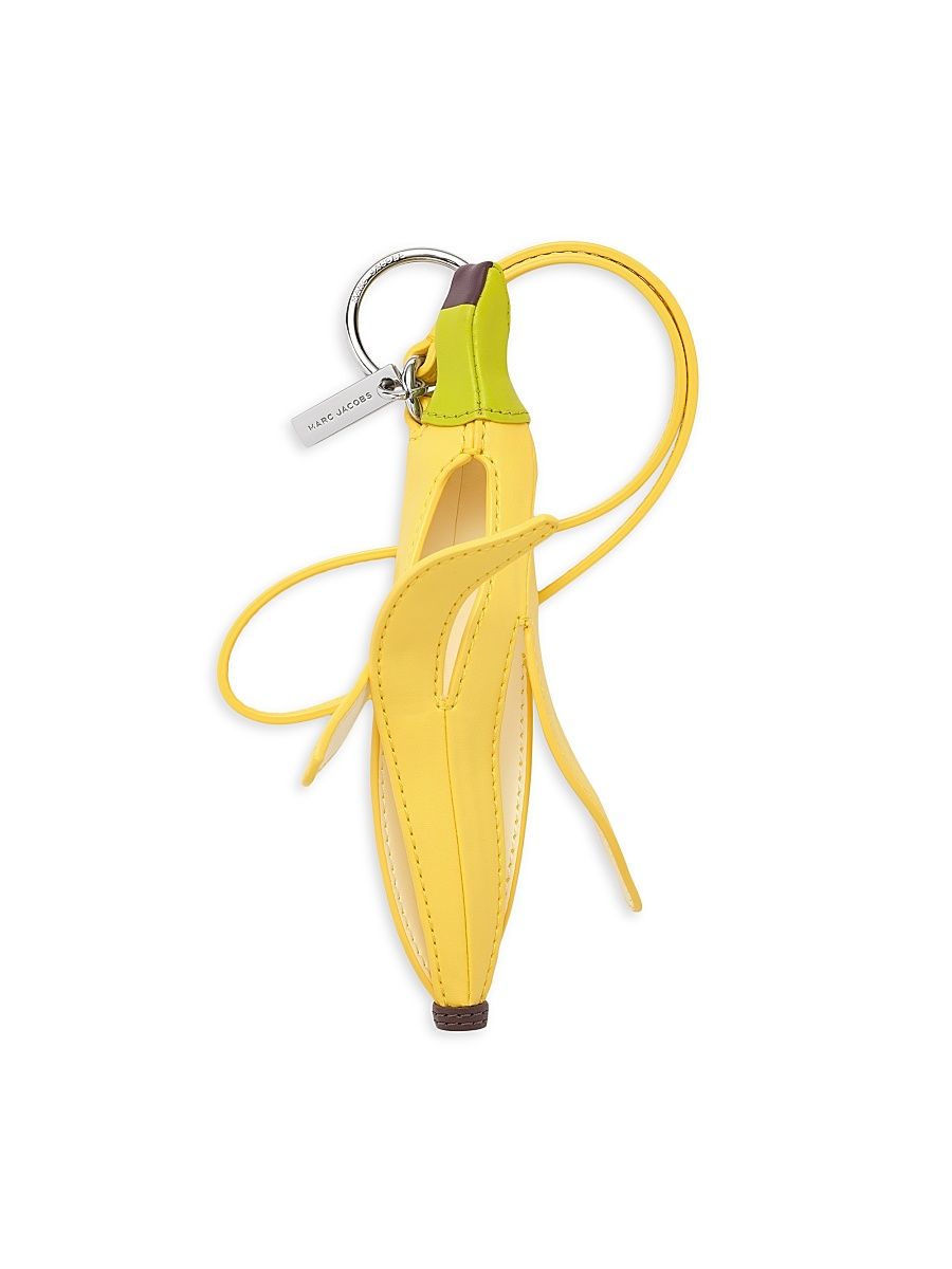 Women's The Banana Peel Logo Tag Bag Charm - Yellow