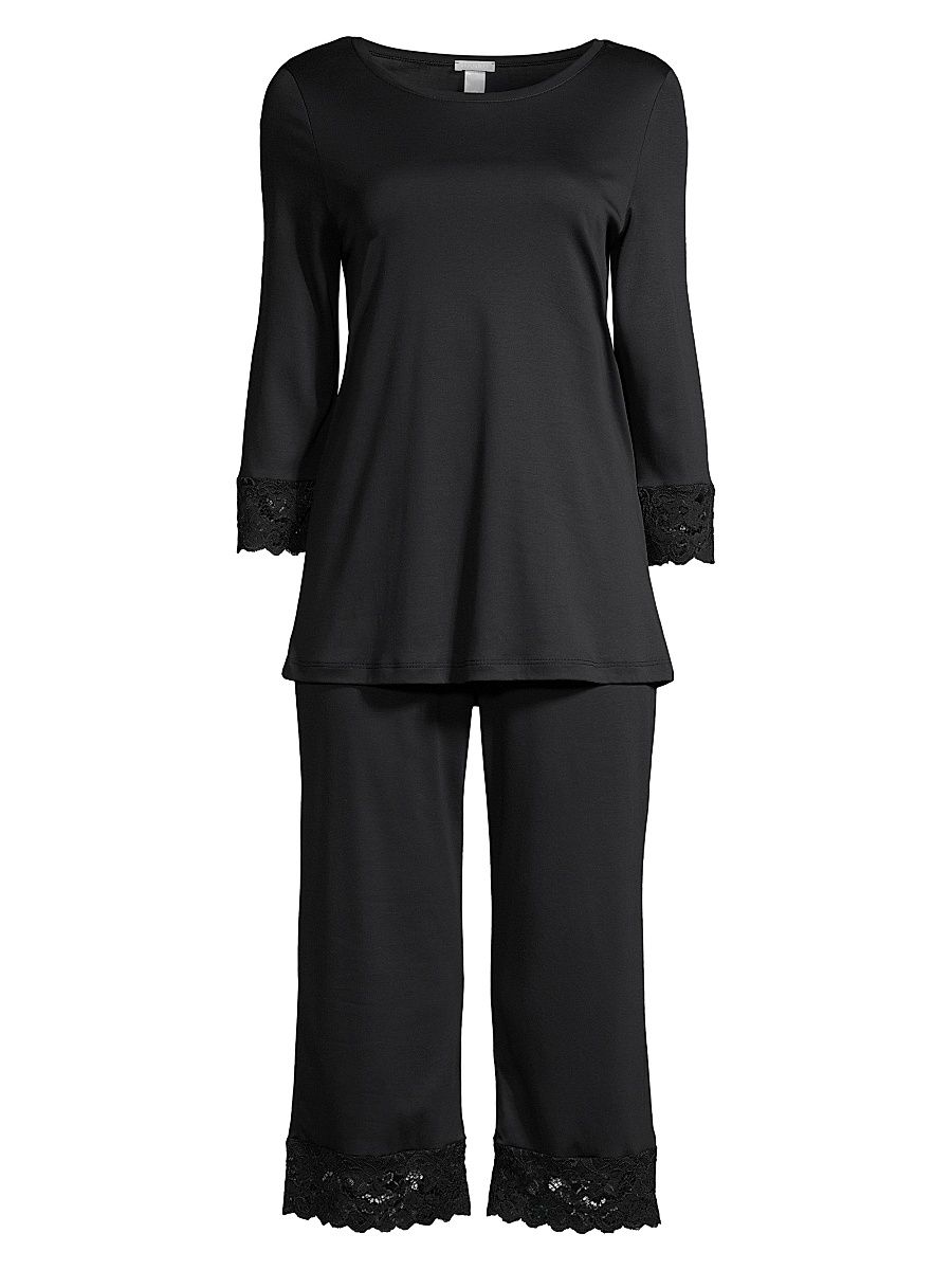 Women's Two-Piece Moments Pajama Set - Black - Size XL