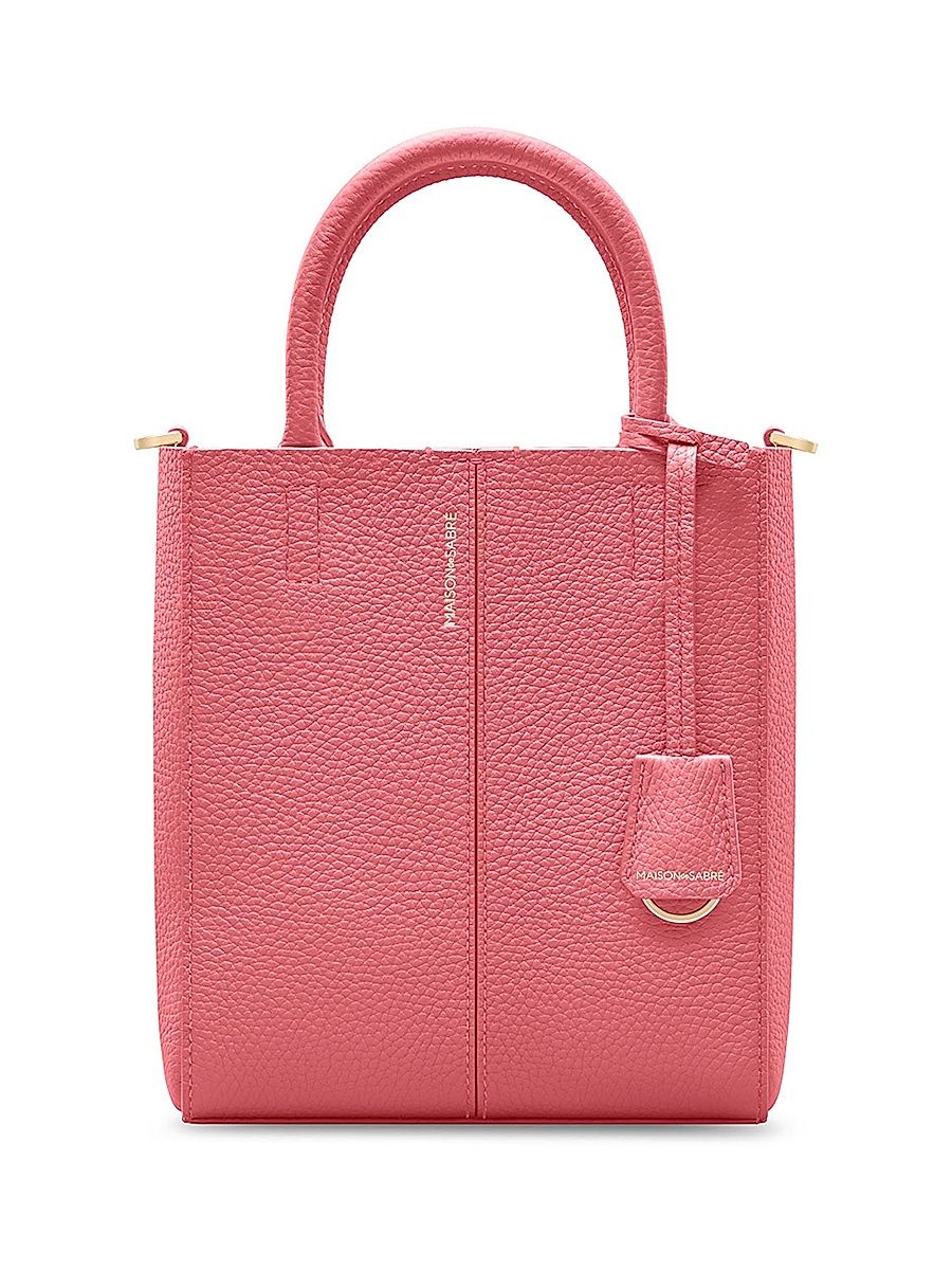 Women's Mini Leather Soft Tote - Pecan