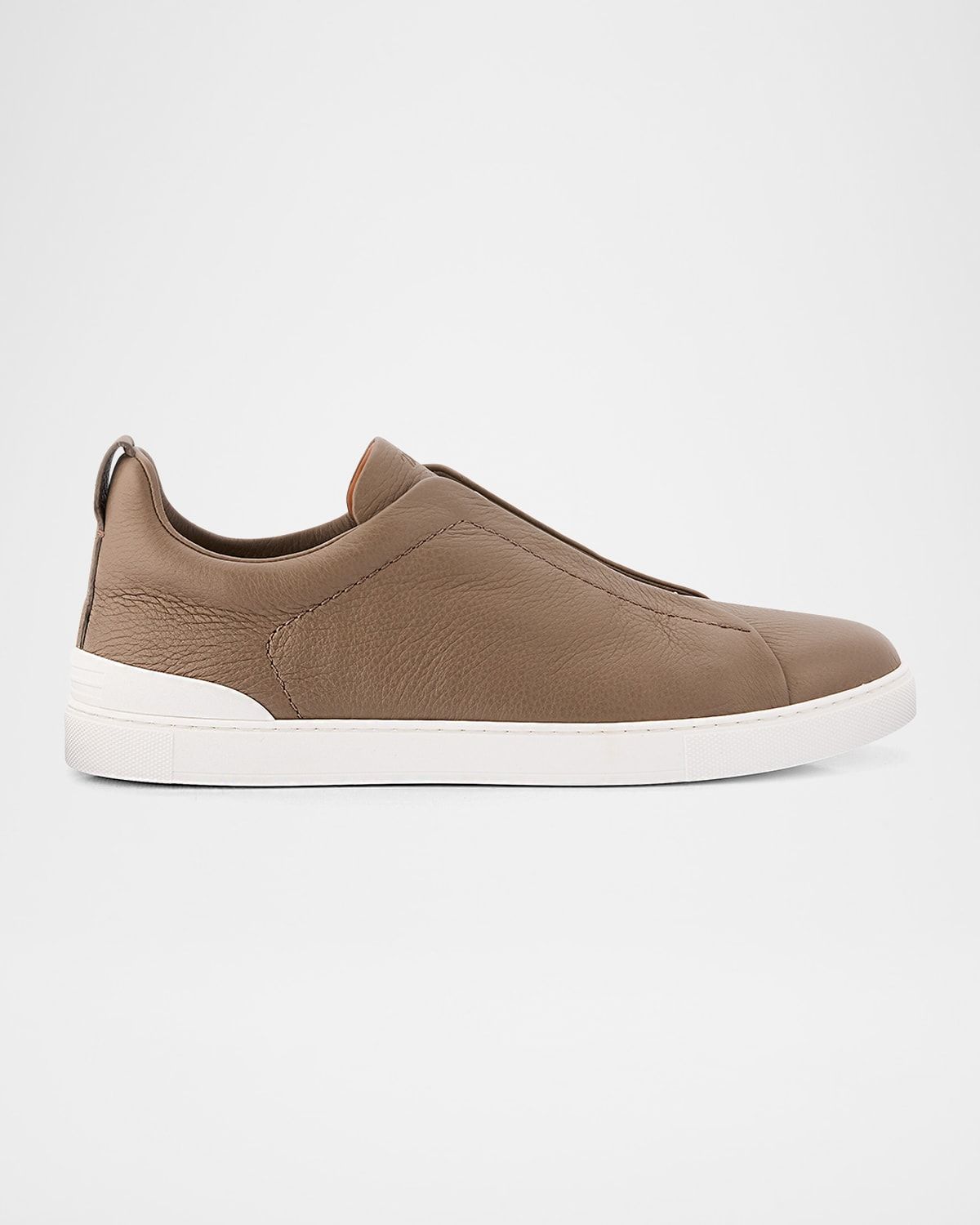 Men & apos;s Triple Stitch Deerskin Leather Sneakers