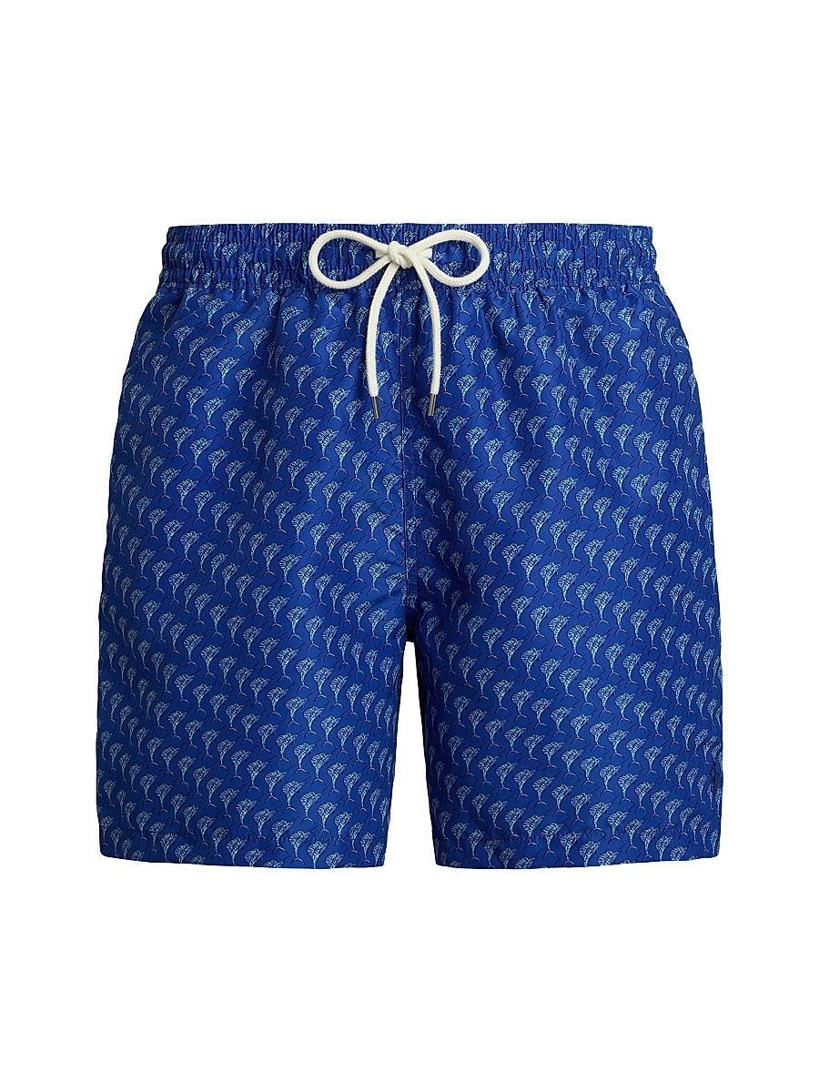 Men's 5.75'' Traveler Classic Swim Trunks - Sail Fish Tile - Size XS