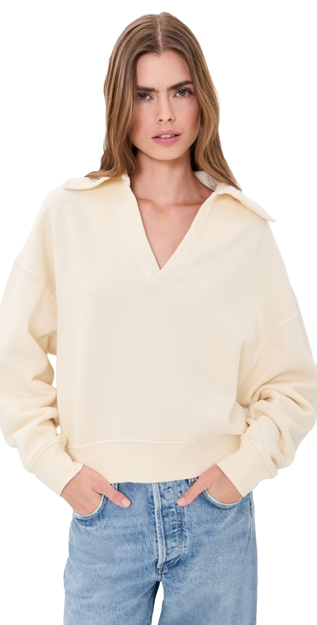 Citizens of Humanity Trapeze Pullover Cream L