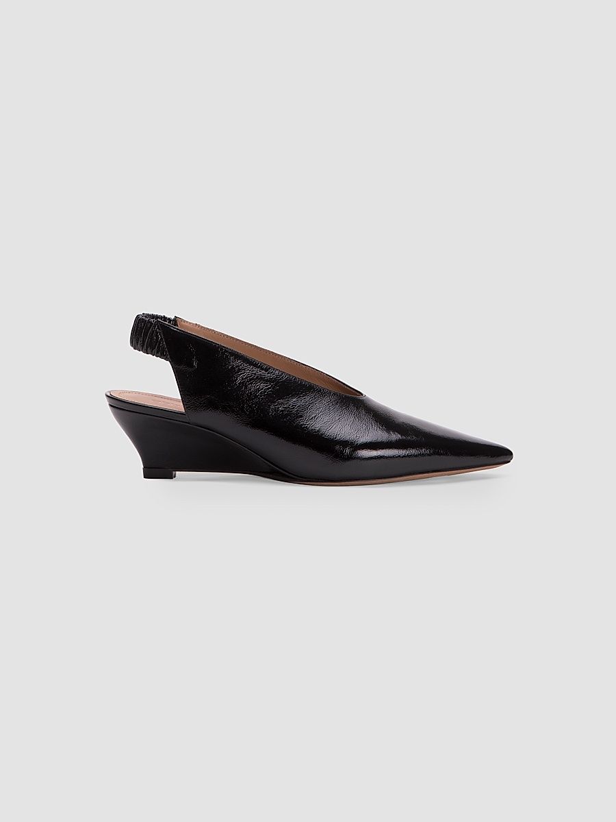 Women's Maria B Leather Slingback Pumps - Black - Size 11