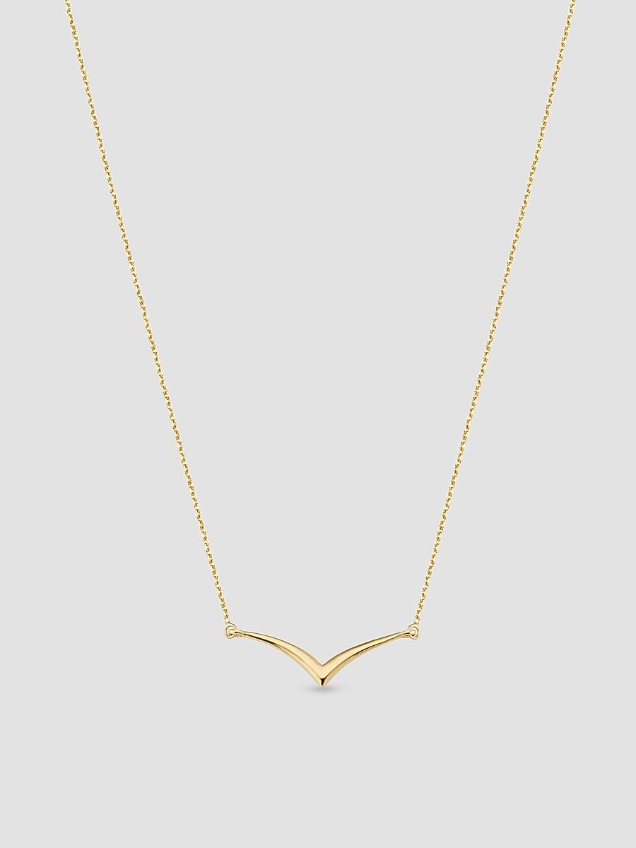 Women's Fly High Pendant Necklace in 14K Yellow Gold - Gold - Size 18