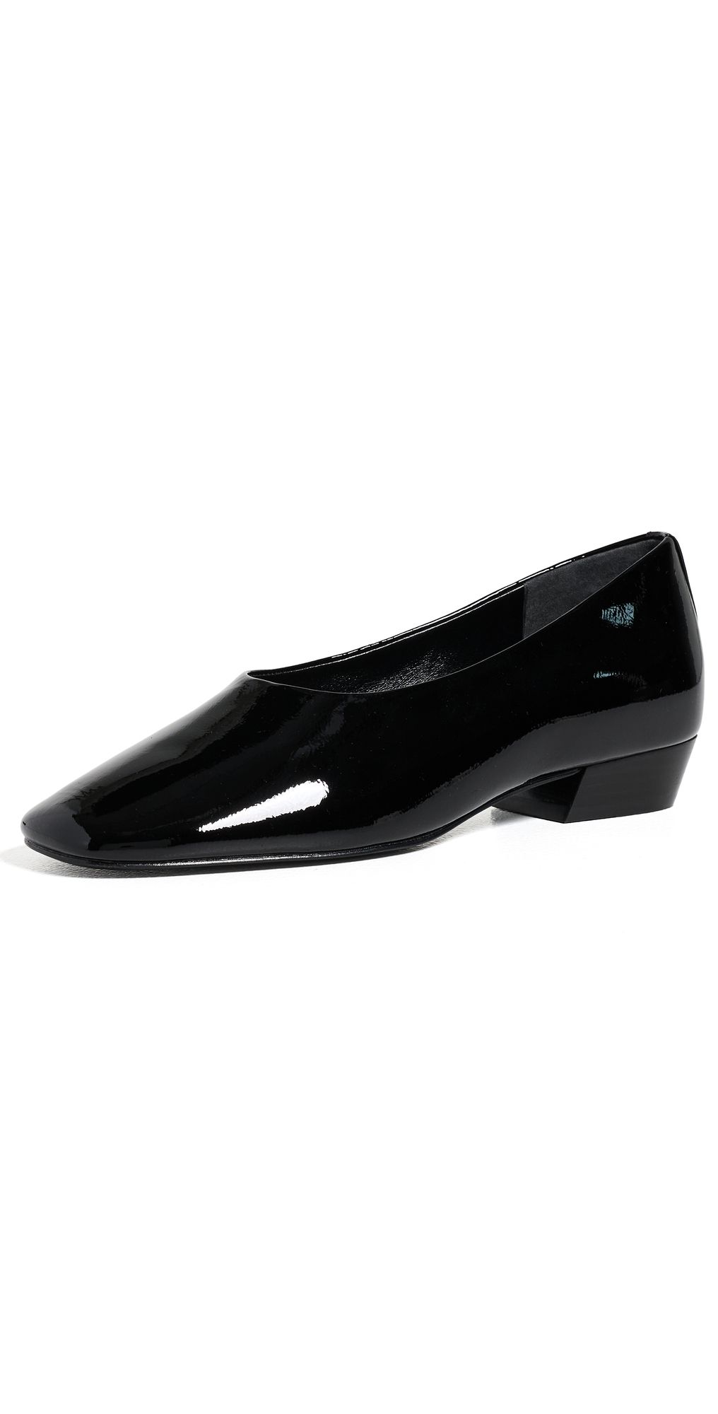 rag & bone Poppi Leather Ballet Heels Blkpt 39.5