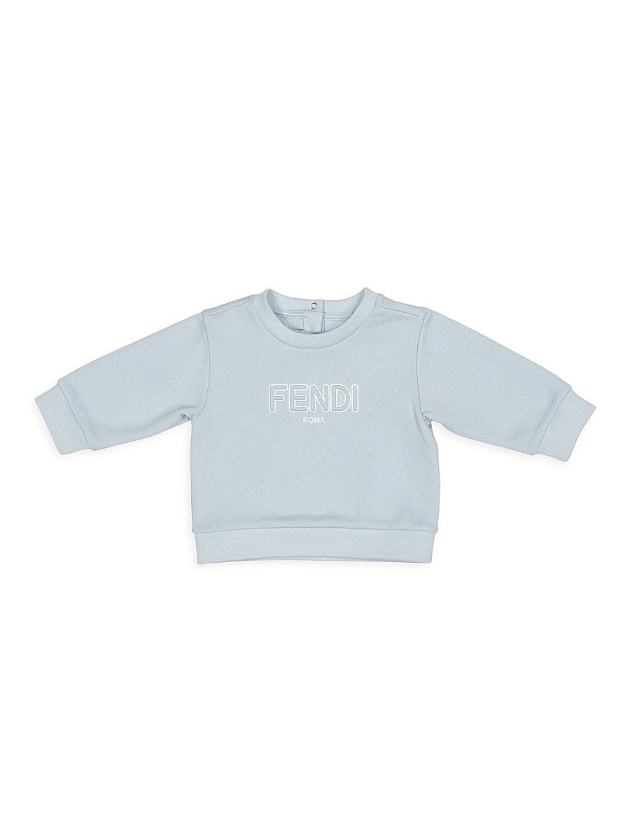 Baby's & Little Kid's Embossed Logo Sweatshirt - Light Blue - Size 9 Months