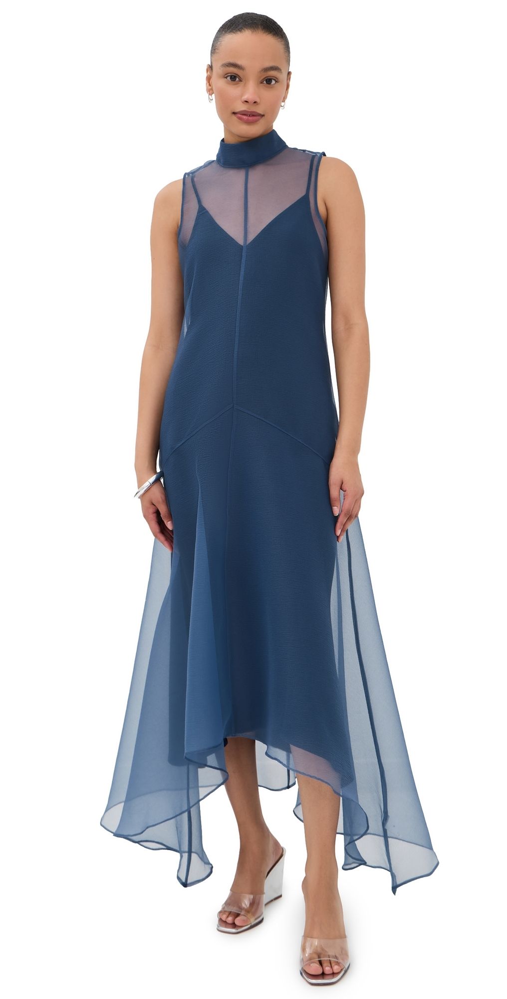 STAUD Auden Dress Navy M