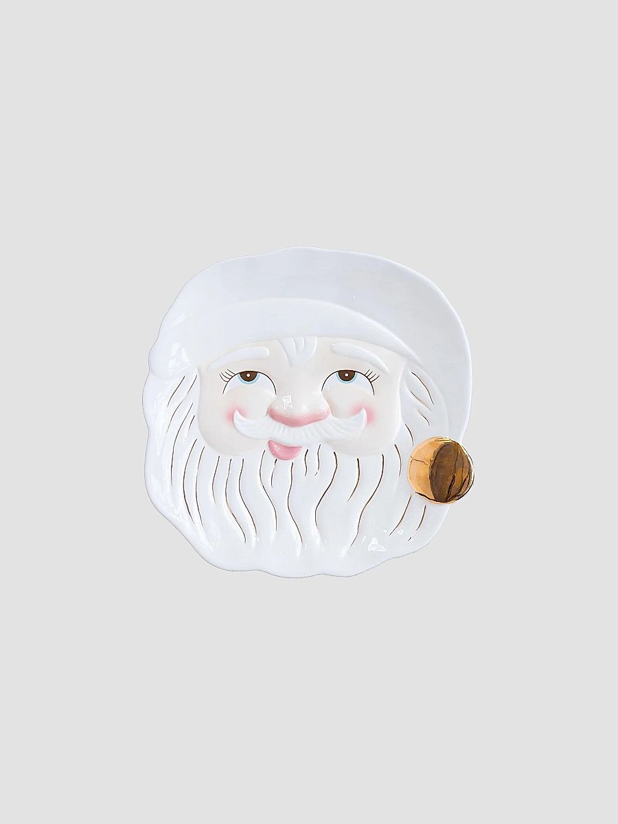 Papa Noel Ceramic Cookie Platter